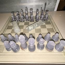 Glass Chess Set 