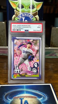 2025 Topps SP Murakami Yoshinobu Yamamoto Rookie PSA Mint 9!