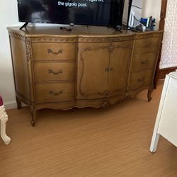 Antique Vintage 50s Dresser Cabinet