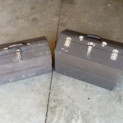 2 Vintage Kennedy Toolboxes
