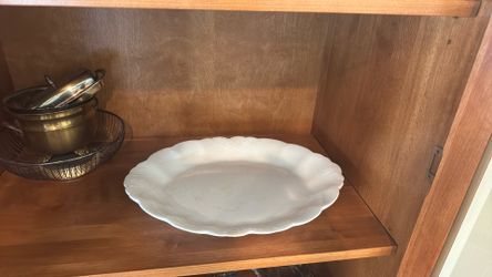 Vintage White Creamy Platter 1944 From The Goodwin Pottery Company