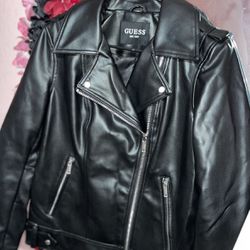 Guess Leather Jacket LARGE