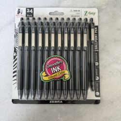 24 pk Zebra Ballpoint Pens 