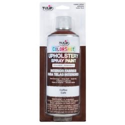 (NEW) Tulip ColorShot Upholstery Interior Fabric Spray Paint-Coffee