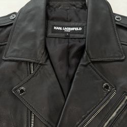 Karl Lagerfeld NWT Men’s Leather Jacket Small 