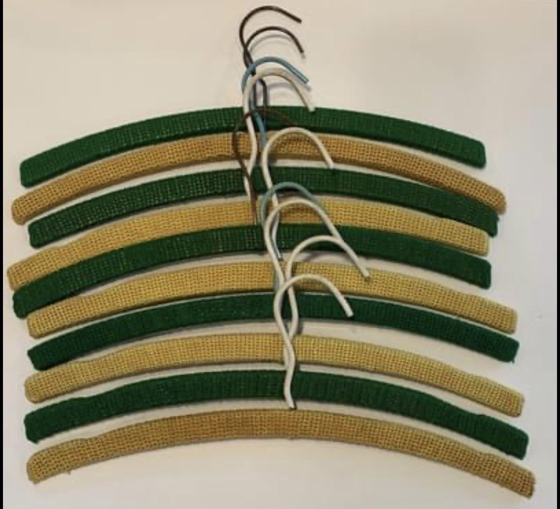 10 Vintage Wooden Crotchet Hangers