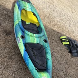 Kayaks Life Jacket And Paddle Board 