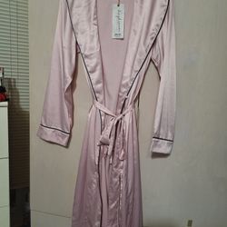 Silky Light Pink Robe
