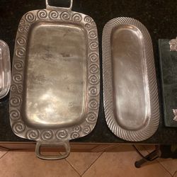 Large Silver Platters/Trays