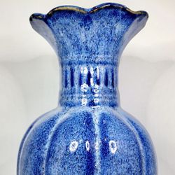 12” Ceramic Floral Designed Vase