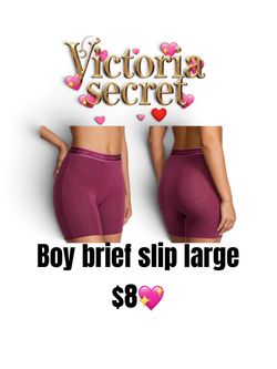 Victoria's Secret Boy Brief Slip Large💖💖