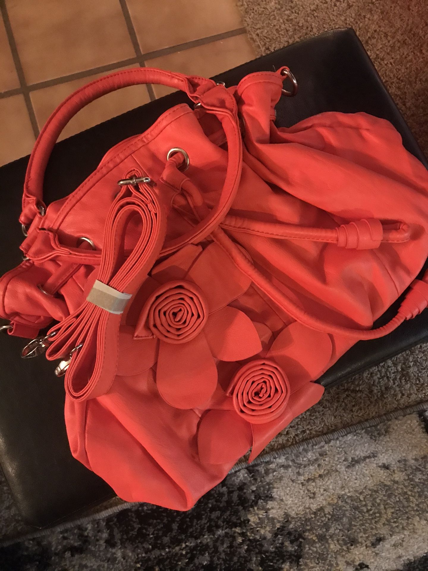 New beautiful orange purse