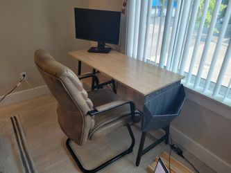 Office Set - Desk, Chair & Viewsonic Monitor