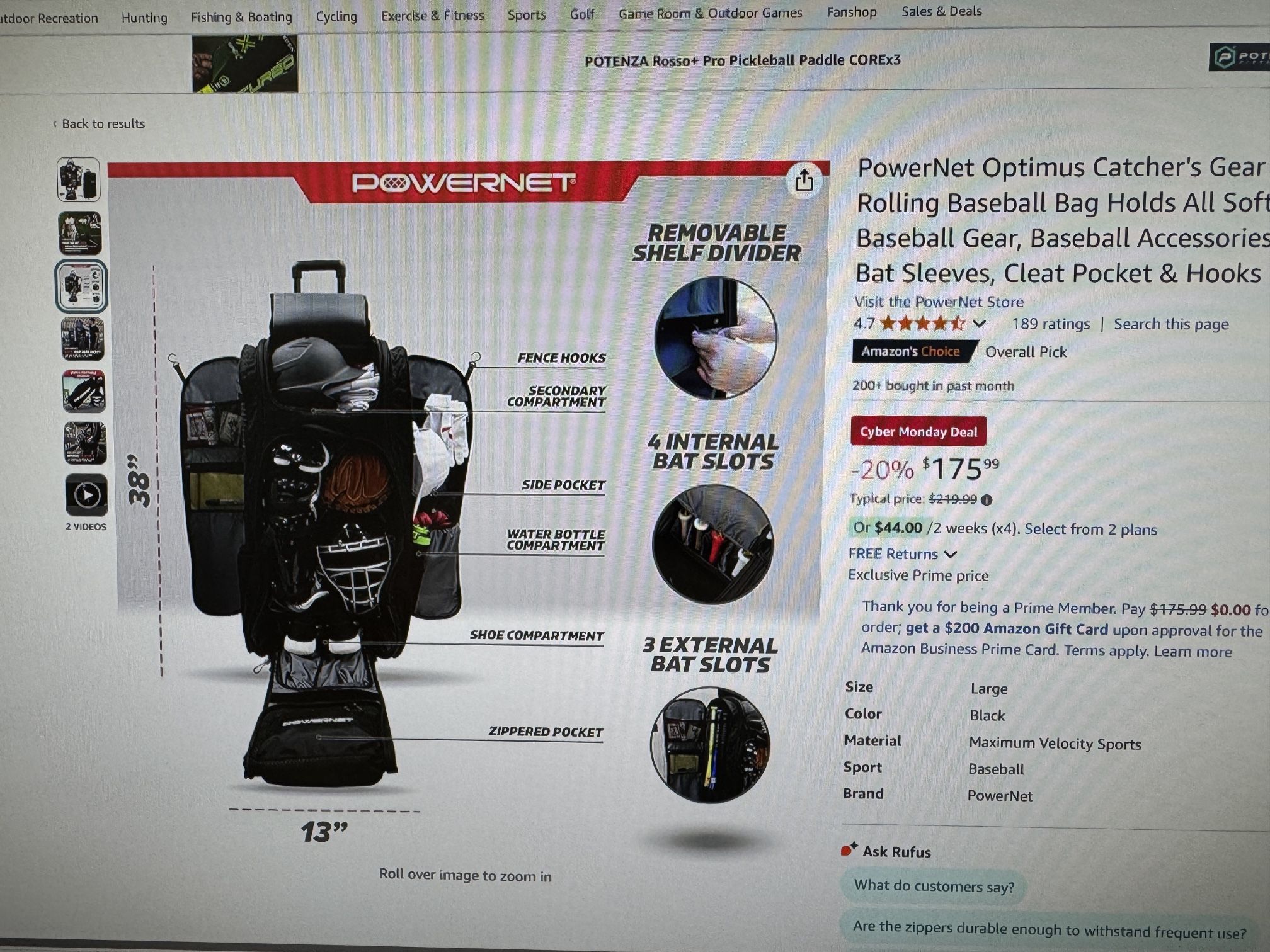Used Powernet catcher Bag