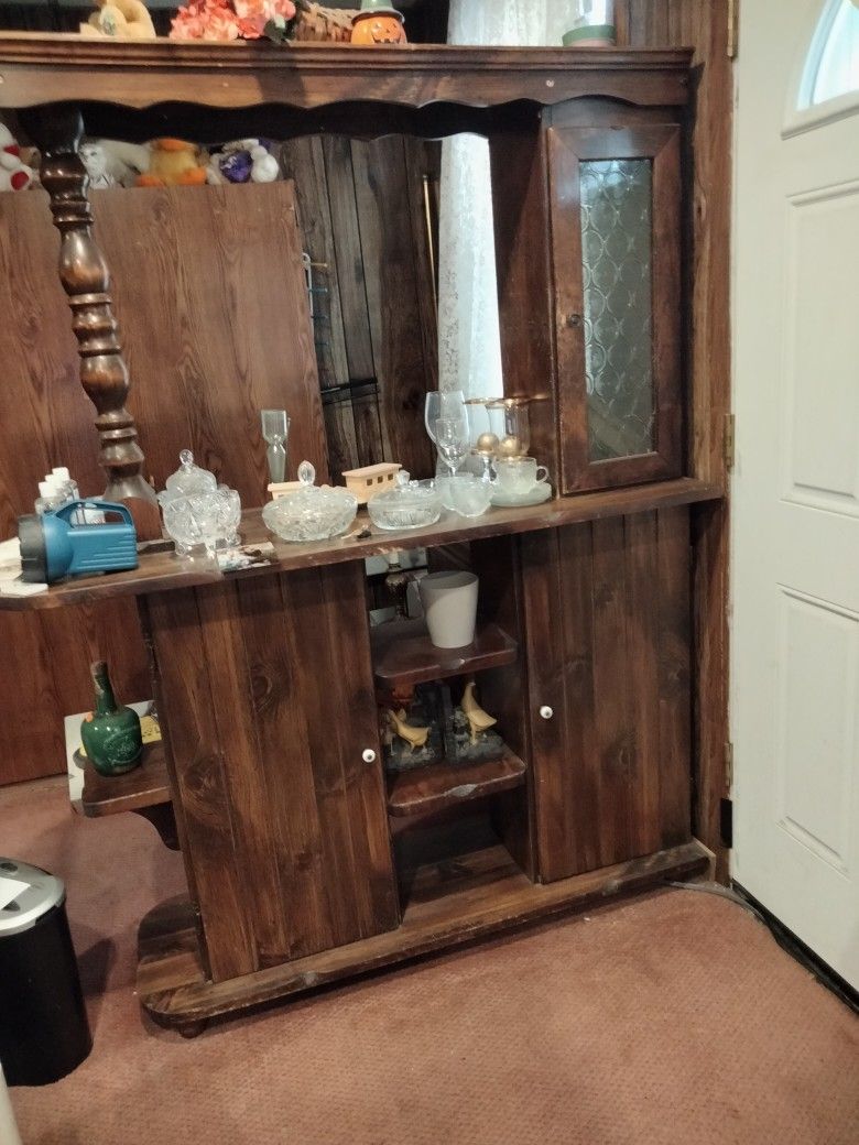 Mid-century Wooden Bar Unit