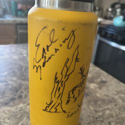 Signed Yellow Yeti Container