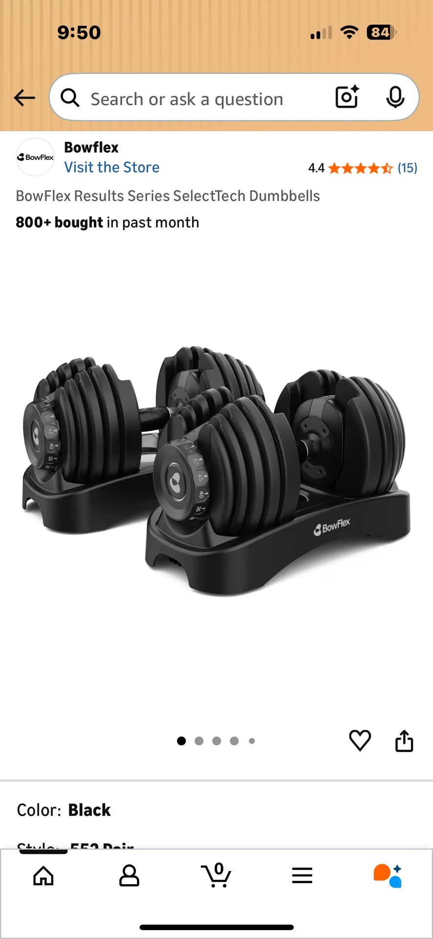Two Dumbbell Adjustable