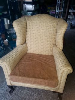 Vintage wingback chair