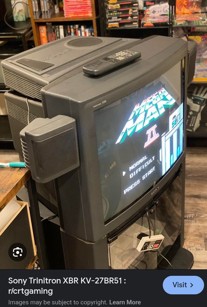 Retro Tv With Speakers And Subwoofer