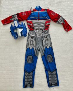 Kids Optimus Prime Muscle Costume and Mask - Size 6