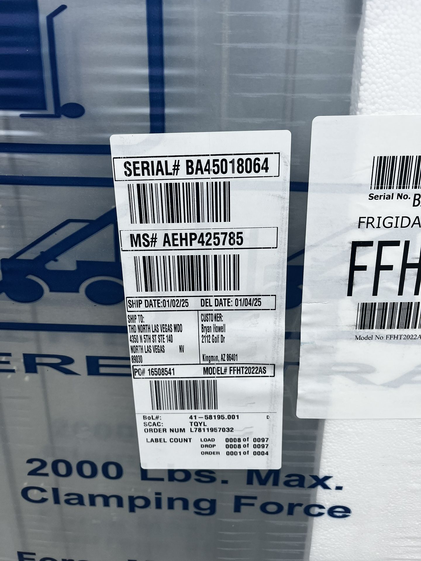Frigidaire Fridges