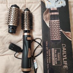 DailyLife Rotating Hot Air Brush Comb Straightener Curl Curling