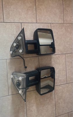 Truck Side Mirrors Pair Black