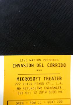 INVASION DEL CORRIDO MICROSOFT THEATRE