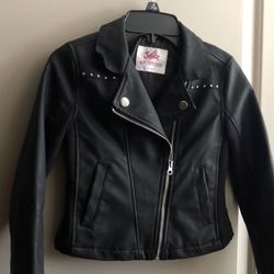 New Justice Leather Soft Jacket Size 6/7