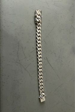 Heavy sterling silver Cuban Link Bracelet