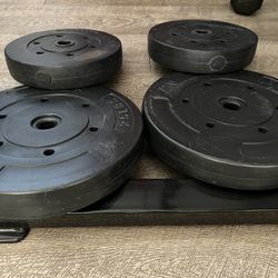 1-Inch Hole Vinyl-Coated Cement Weights – Affordable & Durable