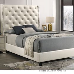 Brand New Queen Size Pearl 6foot Tall Bed Frame With New Mattress Set/Fast Delivery 