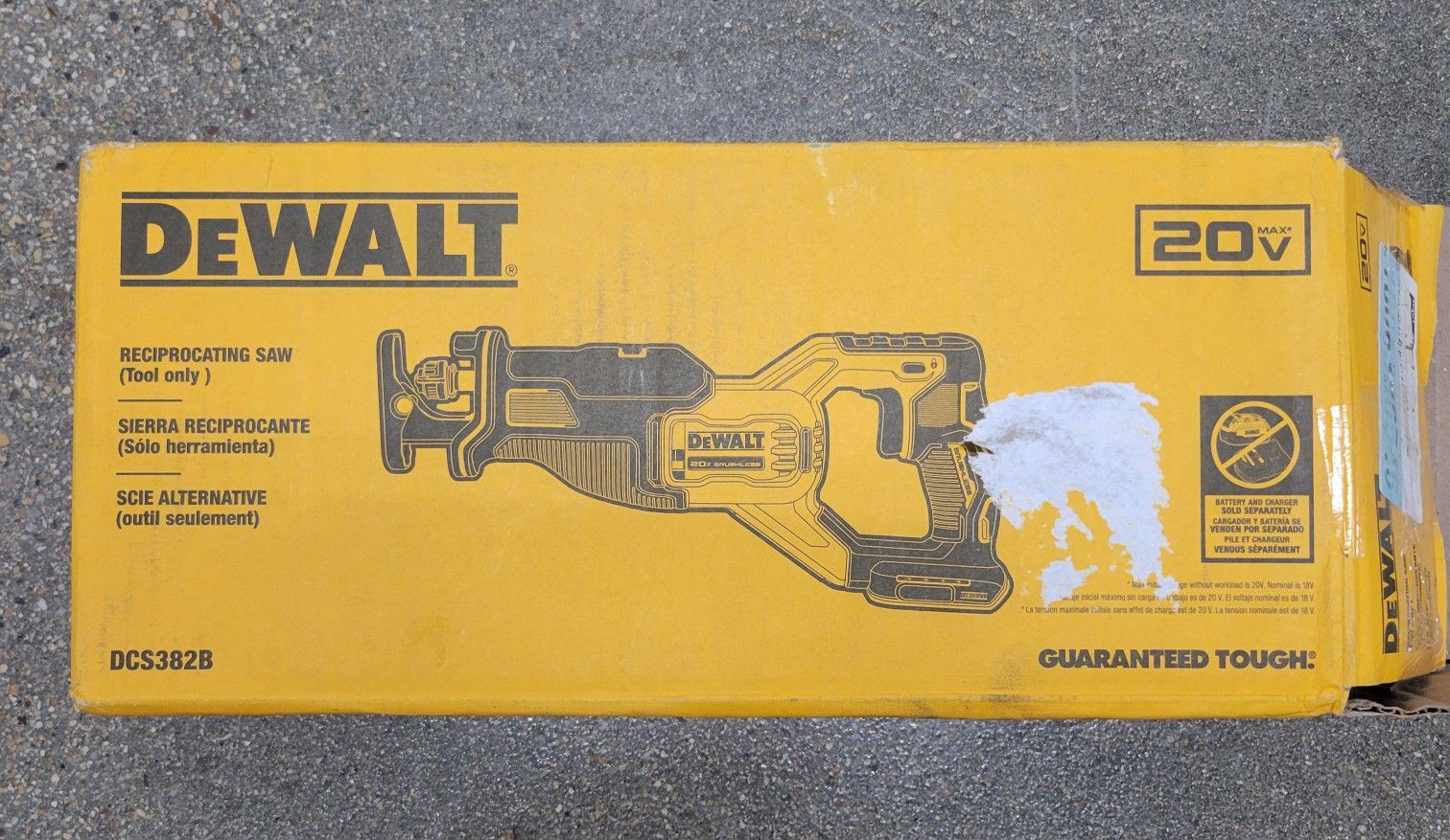 Dewalt 20V MAX Cordless Brushless Reciprocating Saw (Model: DCS382B)