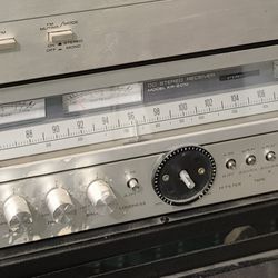 Vintage 1970's Kenwood KR-5010 stereo receiver audio component classic silver face

*missing center knob, untested can test and send additional pics 