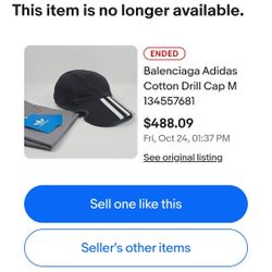 Balenciaga Adidas Gorra New  Autentic 