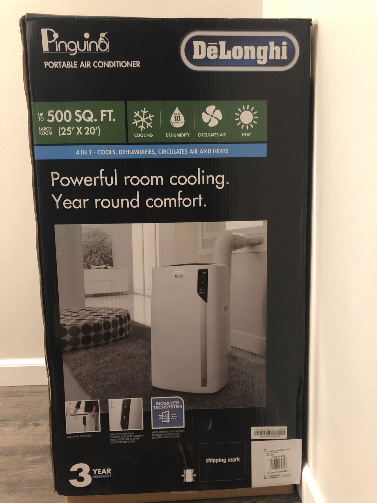 Portable air conditioner (Pinguino DeLonghi from Costco) for Sale in
