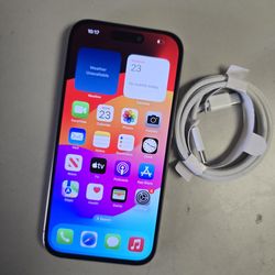 Iphone 15 pro 256 gb att&t fully paid factory unlocked for all carriers including metropcs lycamobile simple mobile xfinity