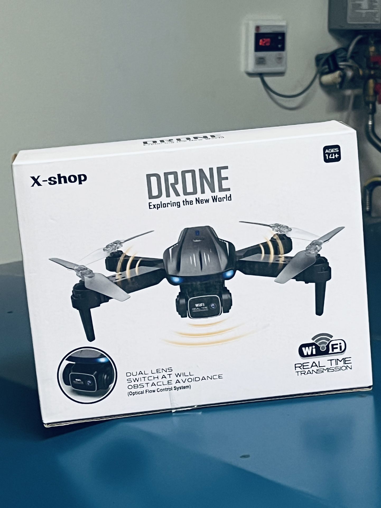 Brand new Drone with REAL WIFI TRANSMISSION Camera 1080P HD, FPV Drones with 2 Batteries,