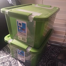 2 SMALL STORAGE BINS 8 BOTH FINAL PRICE LOOK MY POST TONS ITEM