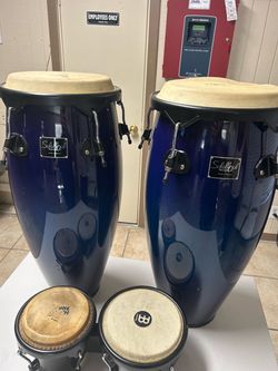 Schalloch Conga Drums & Meinl Bongos Percussion Set
