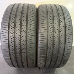 V493  255 40 19 100Y   Atlas  Force UHP  2 Used Tires  65% Life 