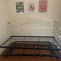 Twin Trundle Bed Frame - Pop Up