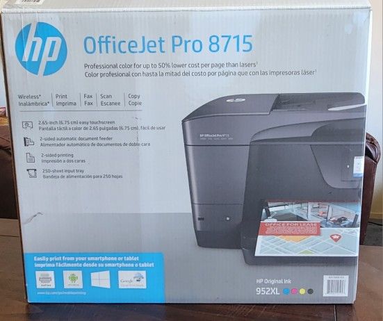 HP Officejet Pro 8715 all in one printer