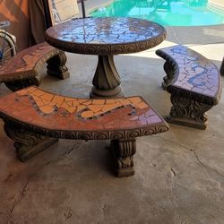 Table And Benches