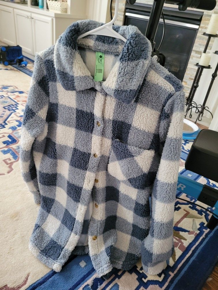 Buttondown Fleece Ladies Jacket Size Small