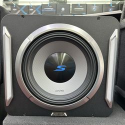 Alpine 12 Inch Subwoofer With Custom Ported Box