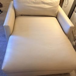 Faux Leather Lounge Chair