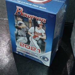 Topps 2021 Bowman baseball 72 cards blaster box
