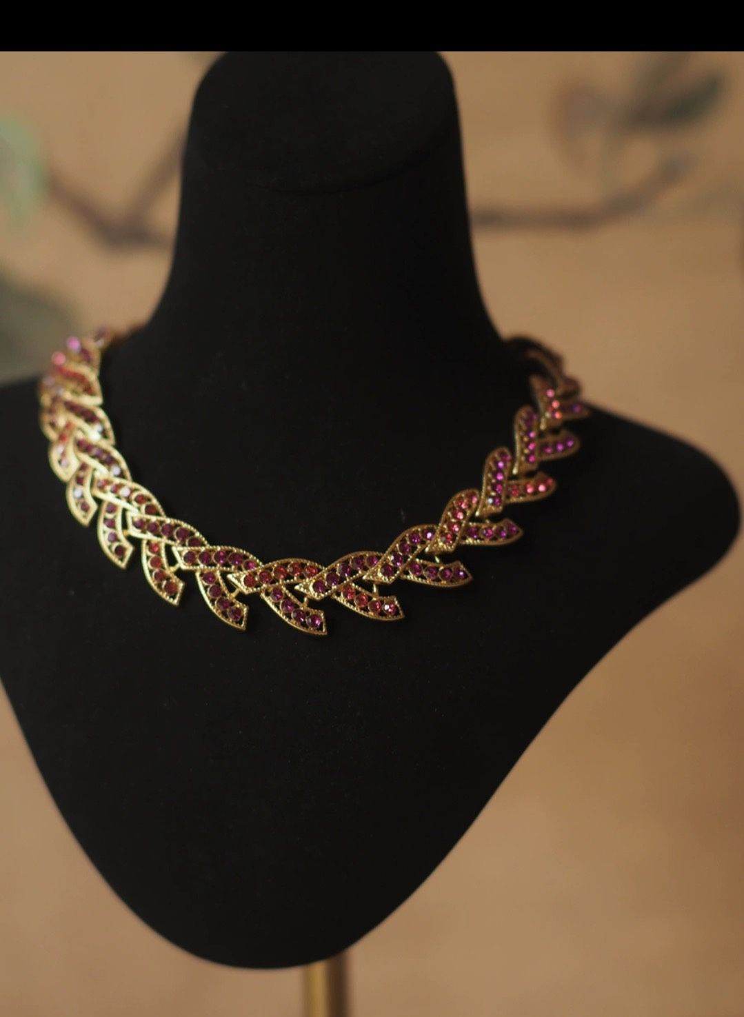 Alloy Pearl Colored Diamonds Vintage Beaded Necklace
