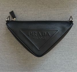 Prada Triangle Bag - Black Crossbody